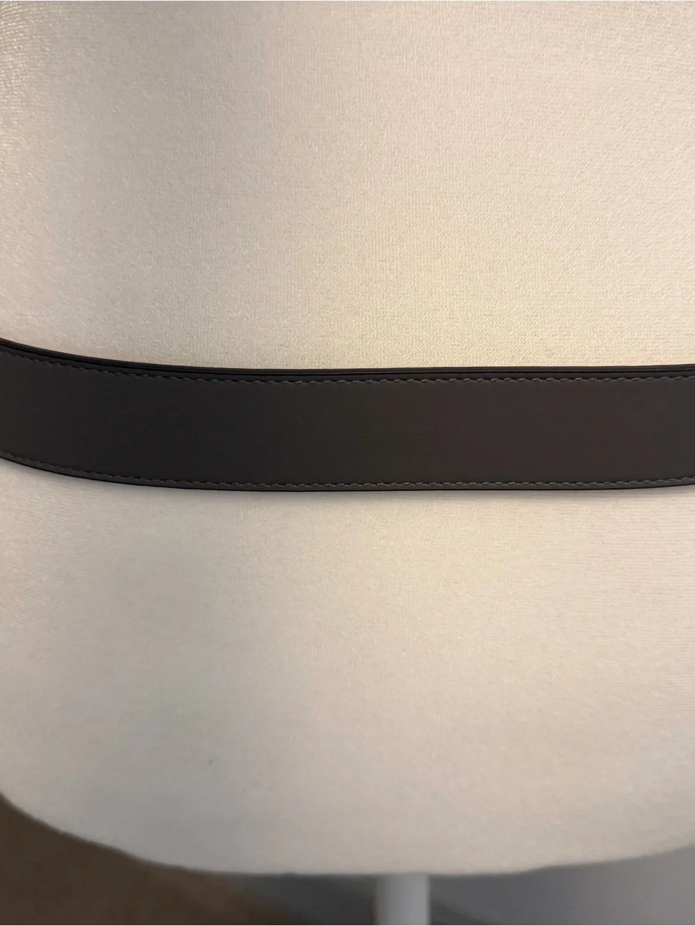 Gucci Gray Leather Belt with Gold Double G Buckle